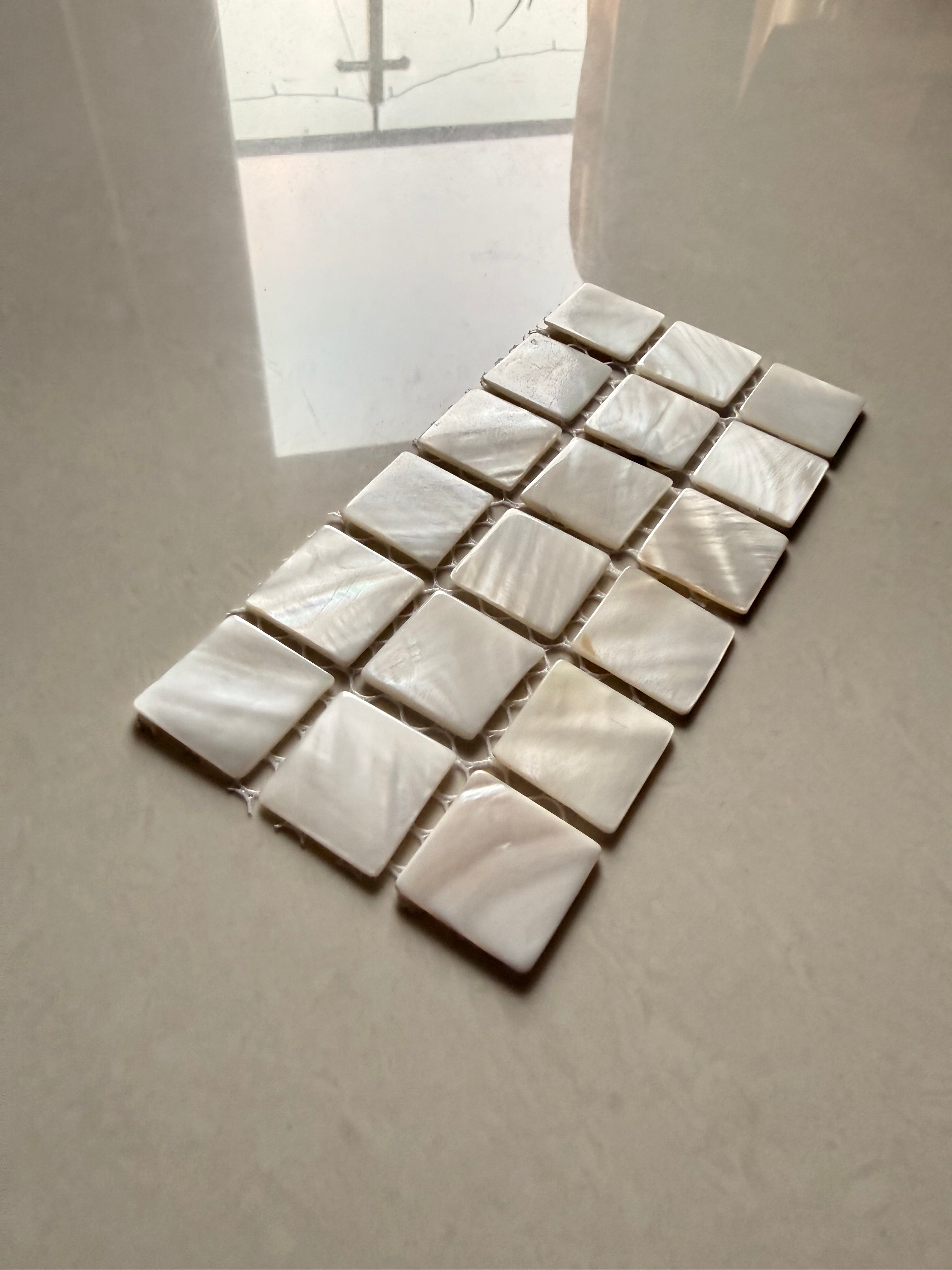 Finished mother of pearl inlay trinket tray cast with Artriso Calso eco resin