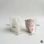 Girl Planter Pot mould — cast with Calso eco resin for home decor