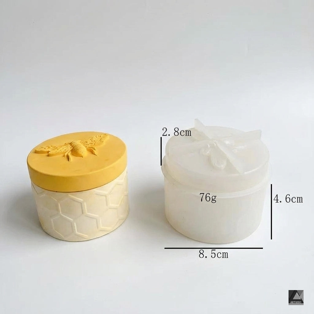Honey Bee Jar mould — cast storage jars with Calso eco resin
