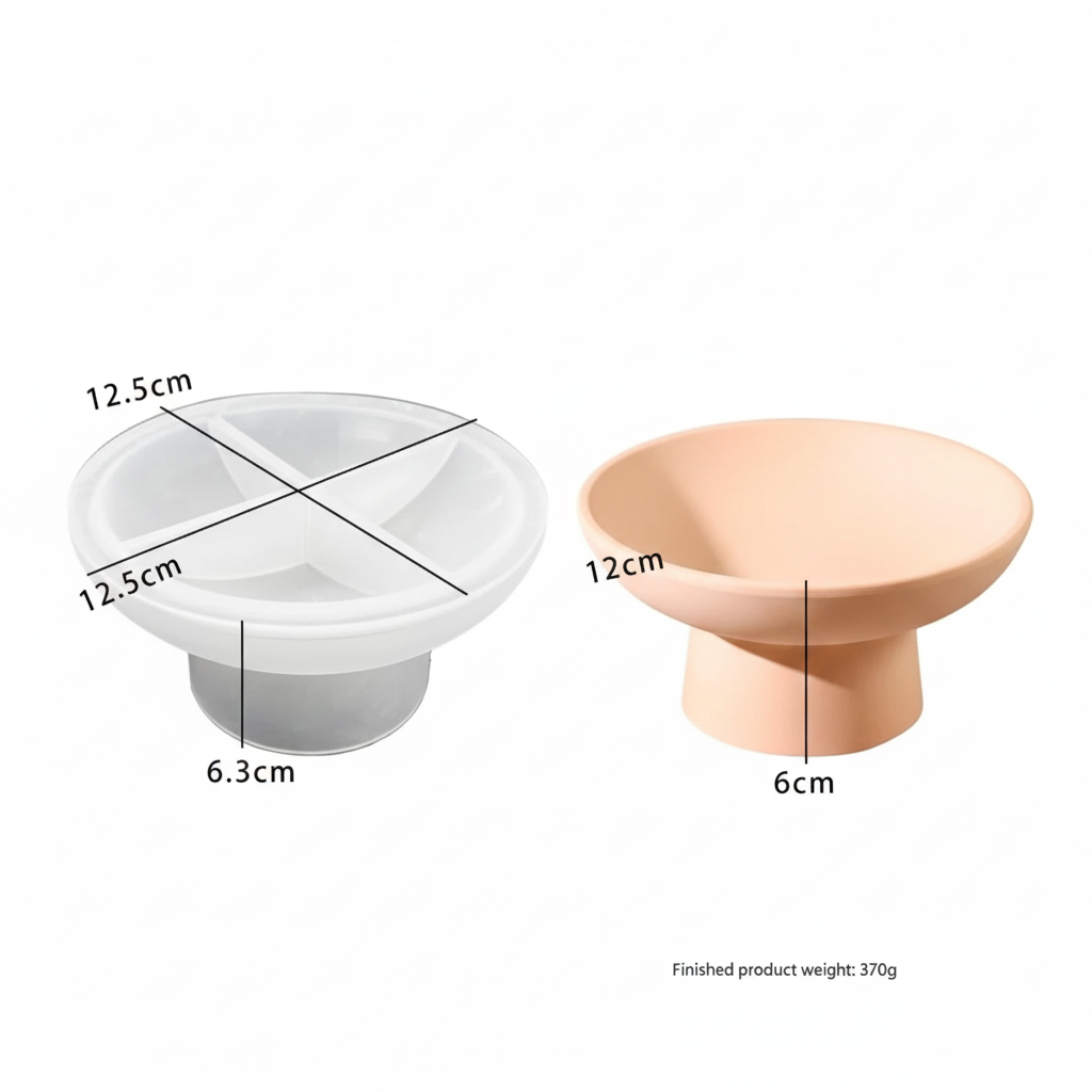 Pedestal Bowl mould — elegant eco resin casting with Calso