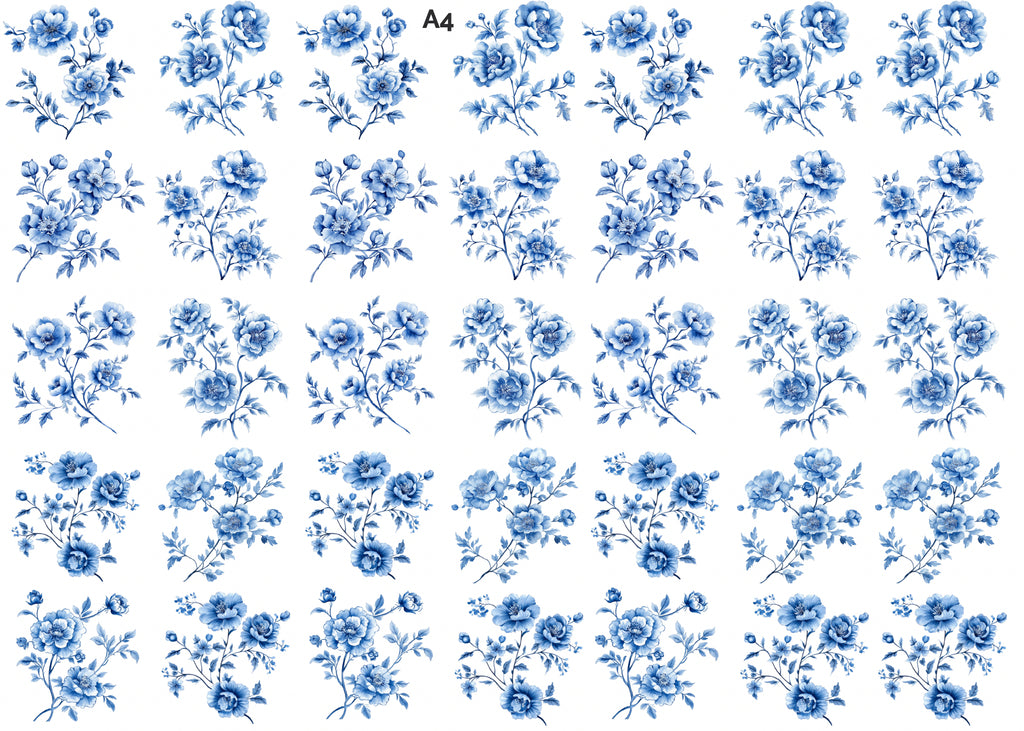 Vintage botanical decal stickers for Calso eco resin projects