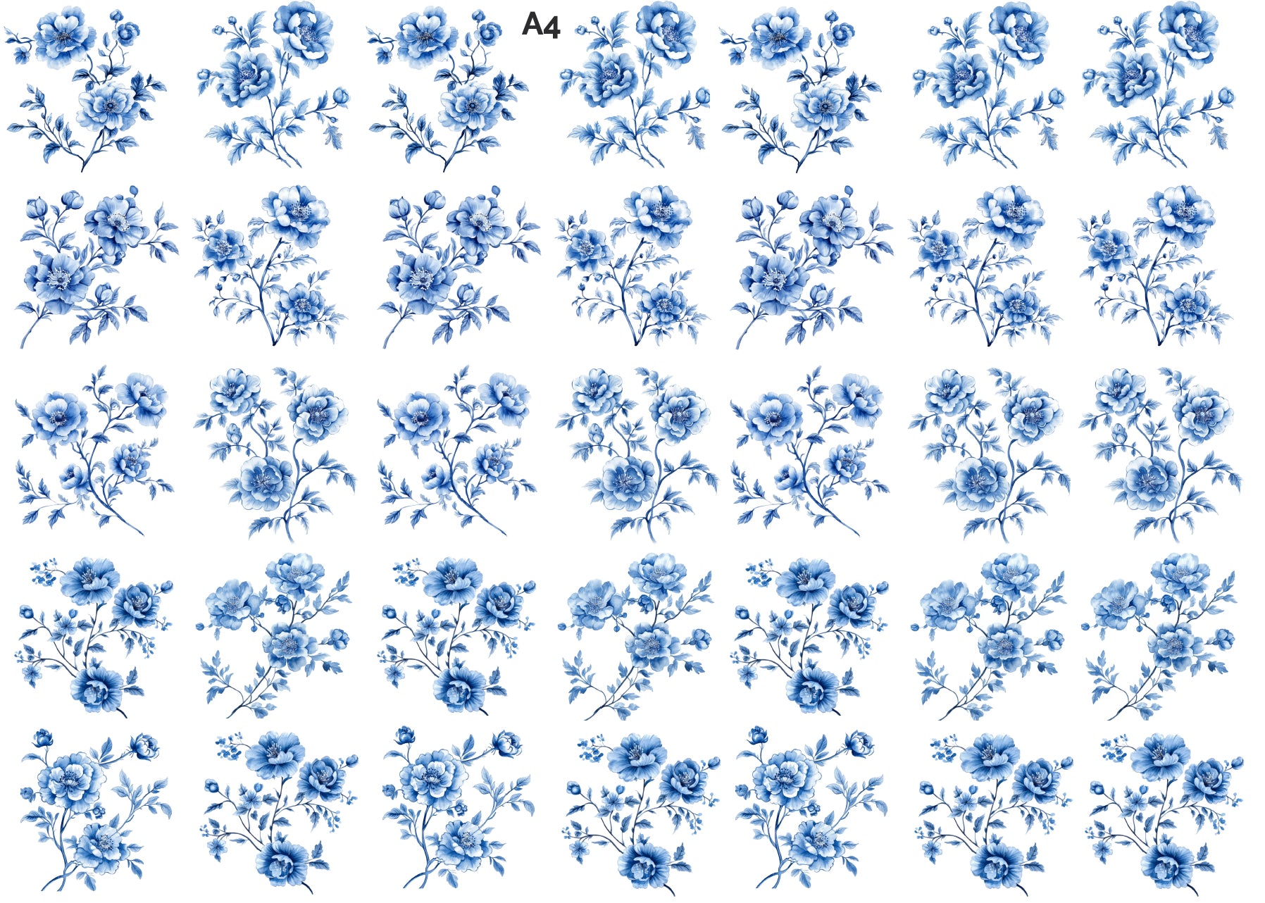 Vintage botanical decal stickers for Calso eco resin projects