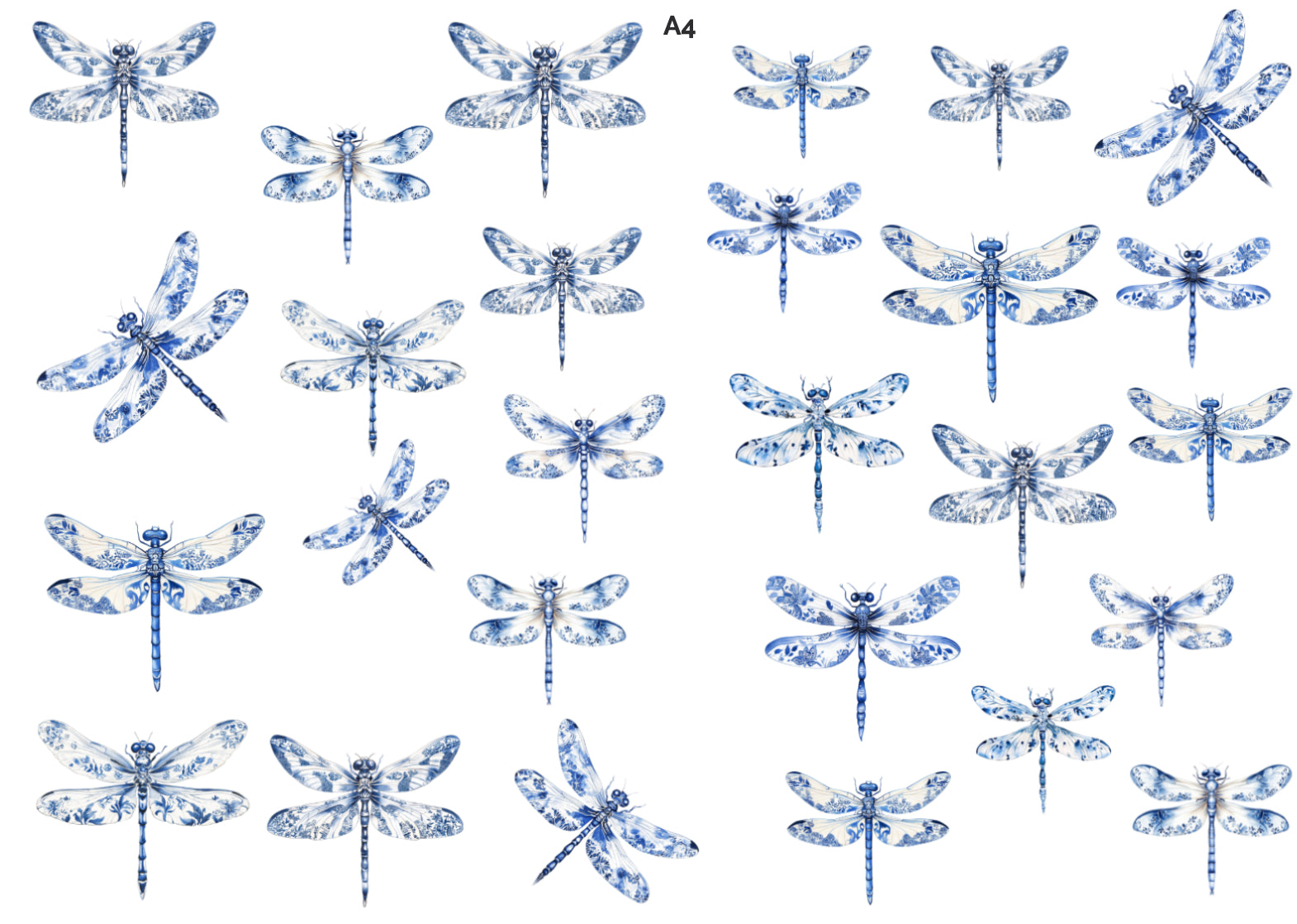 Artriso decal sticker A4 sheet — vintage design Set 2