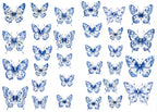 Butterfly vintage decal sticker design — Artriso Set 2 for eco resin and glass
