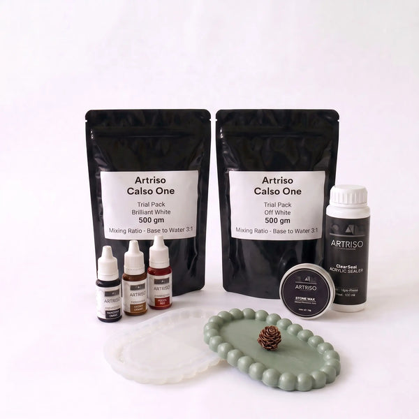 Artriso Calso One Trial Kit — eco resin starter kit with mould and sealer