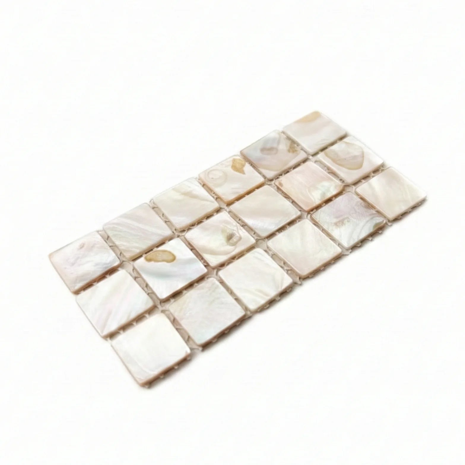 Mother of pearl tiles for eco resin inlay and terrazzo effects