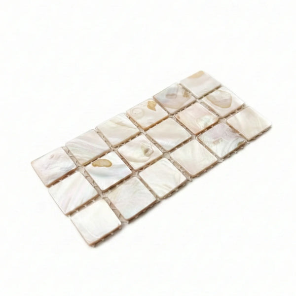 Mother of pearl tiles for eco resin inlay and terrazzo effects