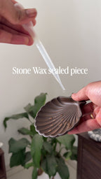 stone wax sealed eco resin piece is water resistant