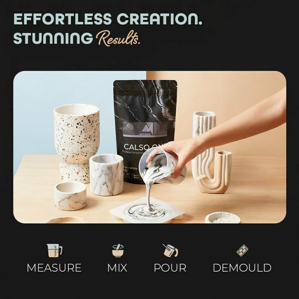How to use Calso One — mix pour demould 