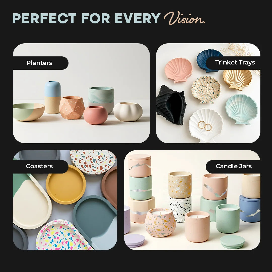 Calso One finished projects — bowls planters and home decor